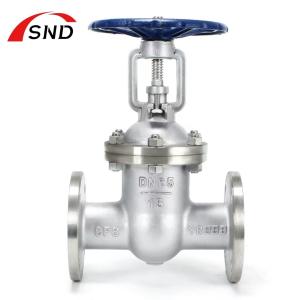 Quality Sanitary Stainless Steel Gate Valve CF8 304 Flanged Connection wholesale