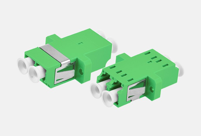 700 ABS LC LC Duplex Fiber Coupler Singlemode Green RoHS Compliance