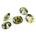 Moissanite Earrings Gems Pink Peridot Garnet Yellow Cz Stones Oval Shape 12x10mm
