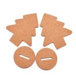 22x17x1cm Nontoxic Decorative Cork Board Handicraft Kindergarten Christmas Tree
