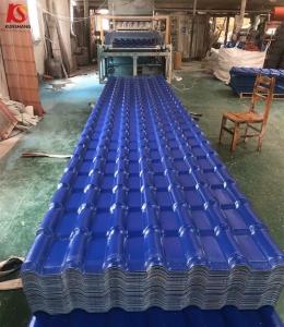 Quality EXW MOQ 200 Sqm Precio Teja PVC ASA Cover Roofing Sheet 1050mm Colonial Spanish Synthetic Resin Roof Tile Life Time 30 Years wholesale