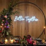 4mm Acrylic Plate Neon Letter Sign Dimmable Cuttable AC240V For Weeding Love