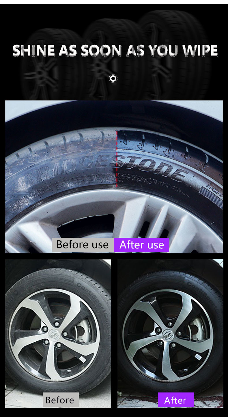 Waterproof Polymer Car Tire Gel Shine Bulk Anti Aging OEM