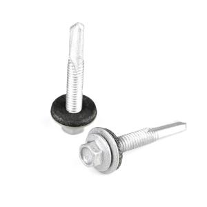 Quality Ruspert Finish Stainless Steel Carbon Steel Bi Metal Roofing Screw with Rubber Washer wholesale