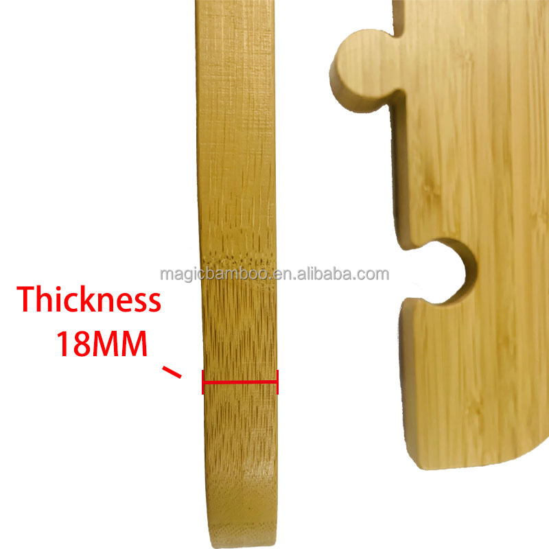 Plate Dish Bamboo Wooden Design Puzzle Shaped Tray Dinner Plate for Catering