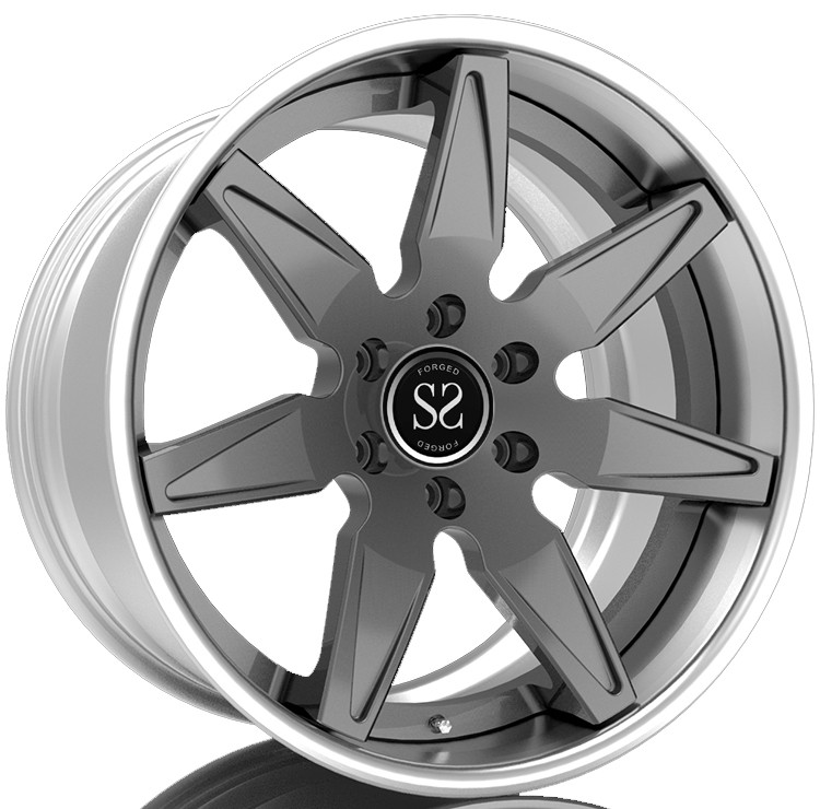 Custom 2 Piece Forged Wheels For Inner Barrel, T6061 Car Rims For Slant Lip, Step Lip For T6061 Forged Wheels