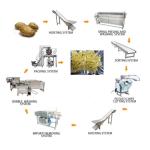 Automatic Potato Processing Machine Potato Starch Production Equipment