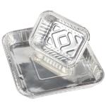 Ovenable Disposable Aluminum Foil Pans , Aluminium Disposable Baking Pan Custom