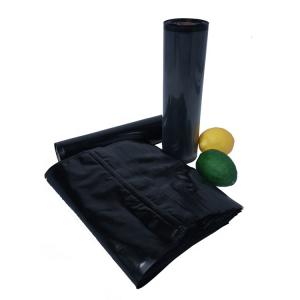 Quality Custom Plastic Black Vacuum Sealer Bags Rolls Embossed Kitchen Food Packaging wholesale