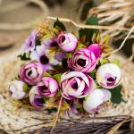 Artificial flowers, fake flowers, diamond tea buds, plastic tea roses,