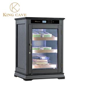 Quality Spain Cedar Wood Electric Cigar Cooler Humidor Cabinets For Smoke Shop With Lock wholesale