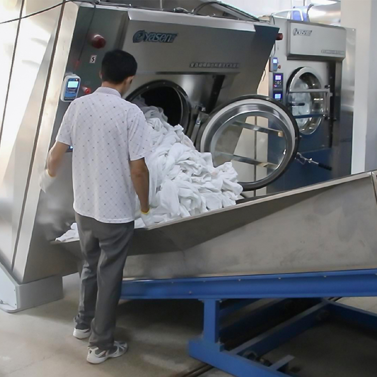 Ethiopia Commercial Small Laundry Machine Steam or Electricity Heating Hot Water Cleaning