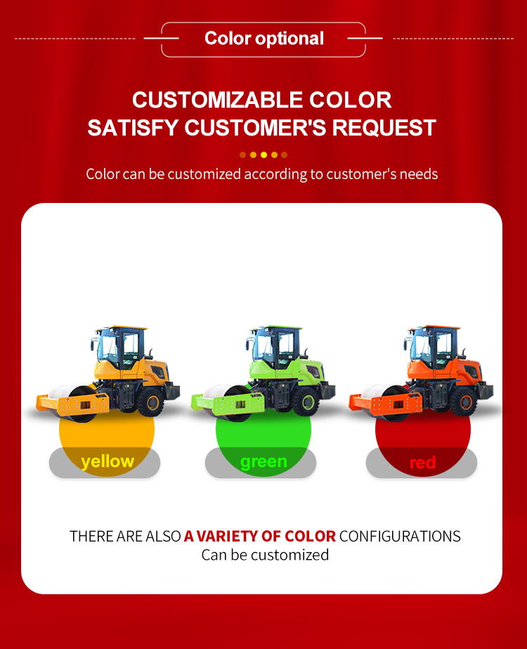 5t 10t 20t Road Roller Machine Vibratory Compactor in with 4450*1680*2750mm Dimension
