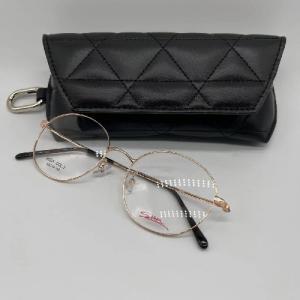 Quality Spectacle Diamond Embossed Synthetic PU Leather Fabric Soft sunglasses Case wholesale