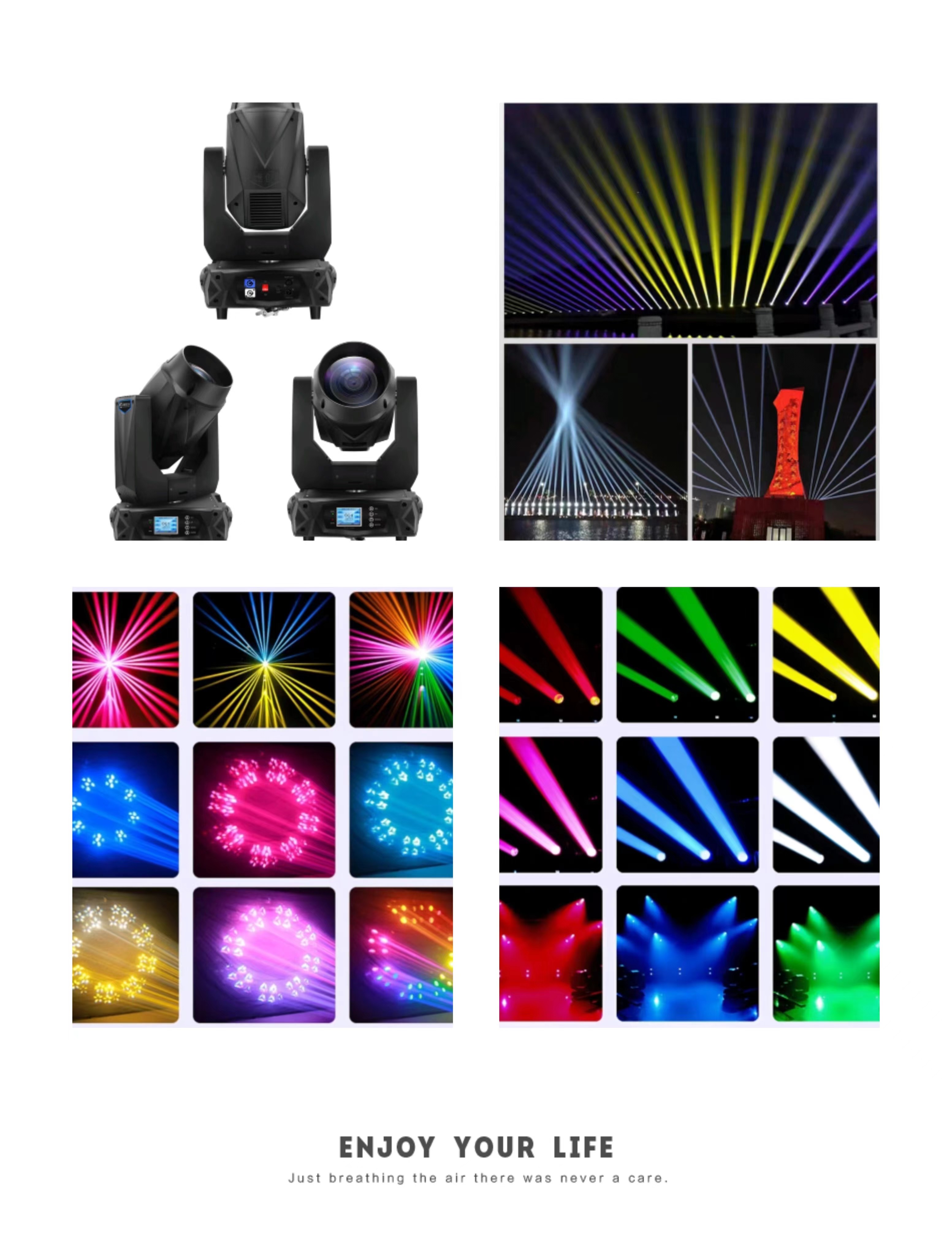 Disco Light Rgbw 4In1 Led 6 Mini Wash Stage Moving Head Laser Light with PVC Material