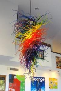 Quality Small murano glass chandelier for Living room Bedroom Light Fixtures (WH-BG-14) wholesale