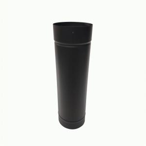 Quality Black Straight Insert 500mm Single Wall Black Stove Pipe wholesale