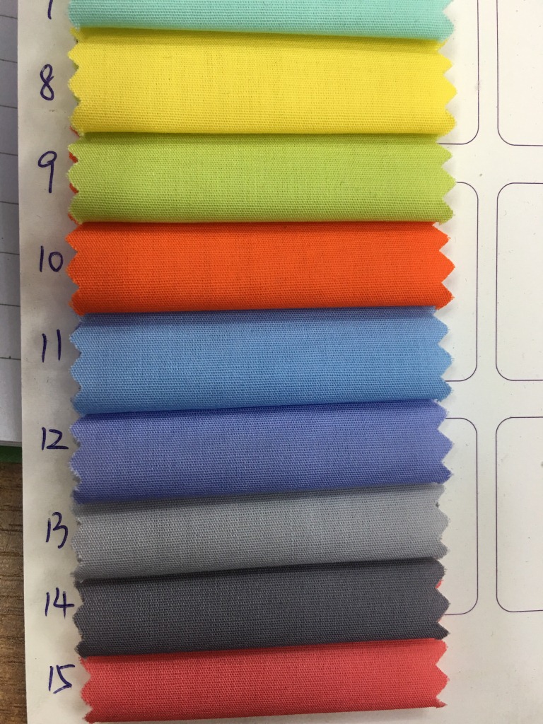 Pattern Solids Flame Retardant Polyester Twill Fabric for Home Textile Uniforms