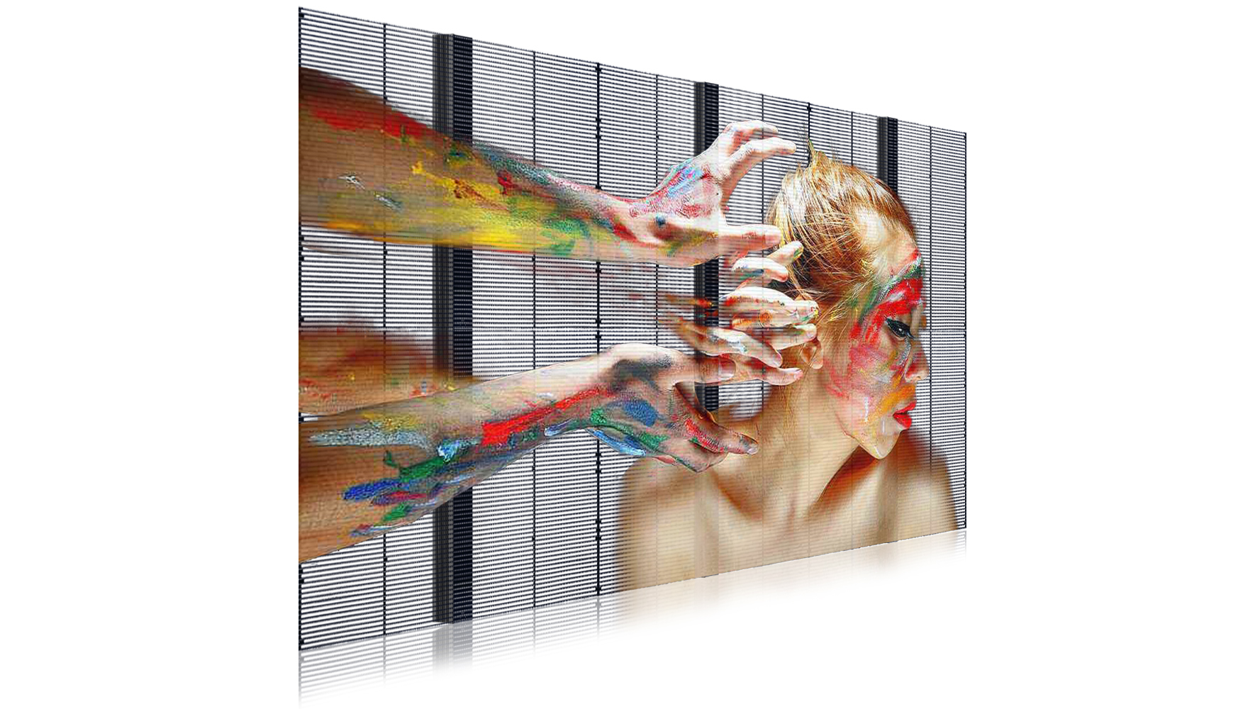 SMD1921 Flexible Clear Outdoor Transparent Led Screen Display Panel P10