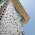 Metal Aluminium Curtain Wall Laser Cut Wood Stone Cladding Veneer