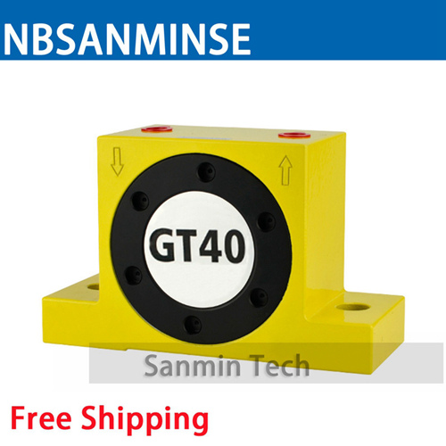 GT 1/8 1/4 Pneumatic Turbine Vibrator Air Vibrator Low Pressure For Food And Pharmaceutical Industries Ball Type