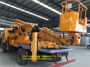 Quality Yellow Special Purpose Truck 16m Telescopic Boom Aerial Work Truck wholesale