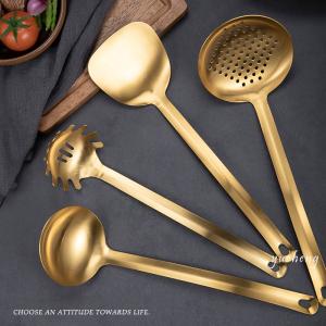 Quality Factory Gold Luxury Color Stainless Steel Kitchen TOOLS Utensils Amazon Kitchen Tool wholesale