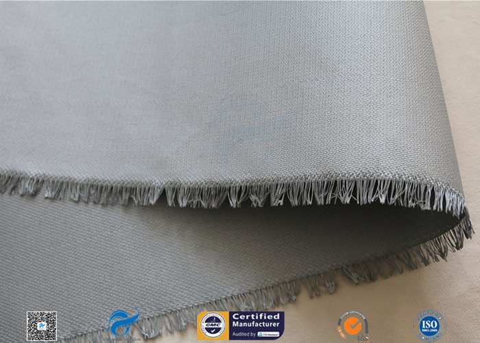 3732 15oz 0.5mm Grey PU Coated Fiberglass Cloth For Welding Curtain
