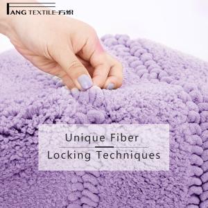 Quality Shaggy Tufted Microfiber Chenille Bath Mat Water Absorbent wholesale