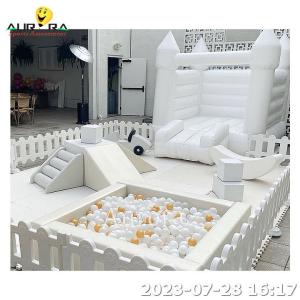 Quality Soft Play Indoor Soft Play Equipment For Sale White With Inflatable Bounce House wholesale