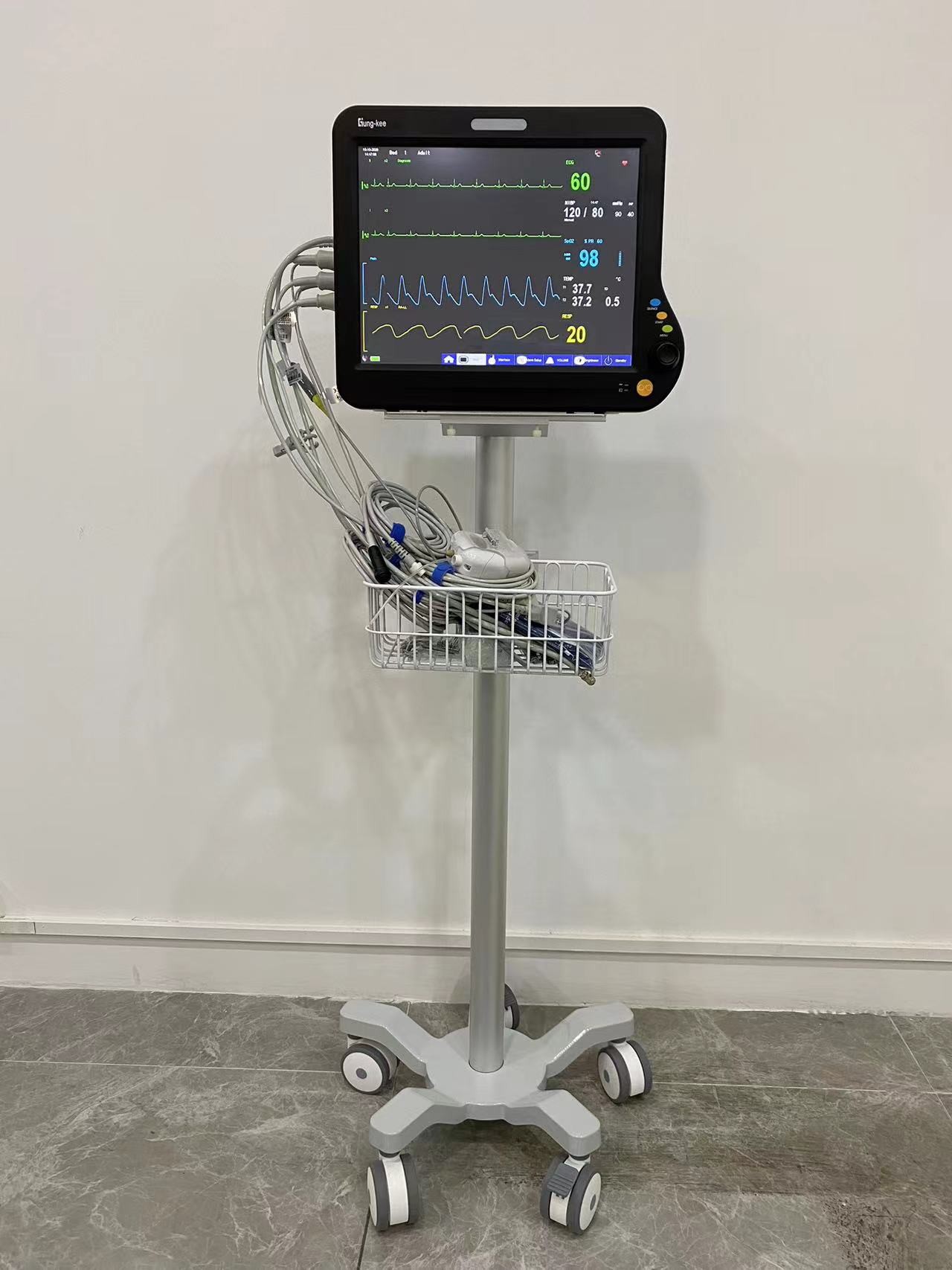 Animal Veterinary Patient Monitor For Monitoring Recording Alarming