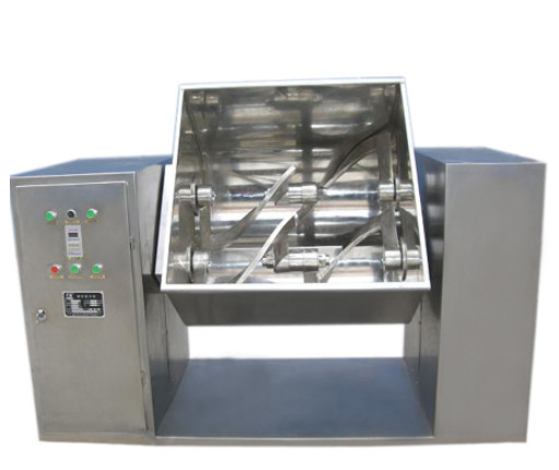 Trough Type With Double - Paddle Mixing Machine Mixed Wet Material