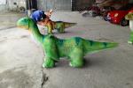 Lifelike Dinosaur Battery Car , Outdoor Coin Operated Kiddie Rides