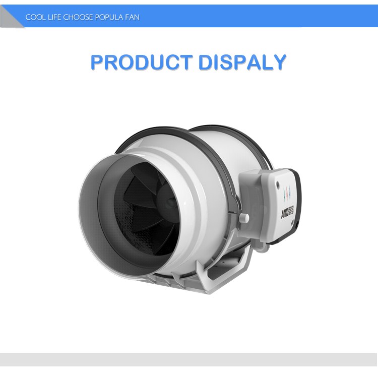 Building Material Shops Applicable Industries Plastic extractor Duct Fan Blower Hydroponics for Greenhouse