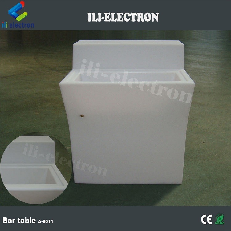 Modern LED Bar Counter Illuminated Led Plastic Salon / Restaurant
