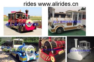 Quality Theme Park 42 seats Tourism Train Trackless Travel Train wholesale