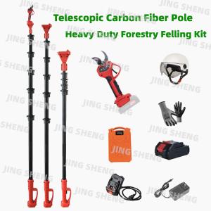 Quality Heavy Duty Forestry Felling Kit: 50FT Telescopic Carbon Pole Tree Pruner &amp; 20Ah Battery Light &amp; Strong wholesale