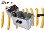 Fast Food Electric Fryer 4L Snack Fryer Stainless Steel Kitchen Equipments