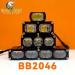 25W White Yellow Dual Color Meal Motorcycle LED Light Universal Spotlight