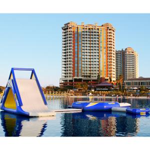 Quality Outdoor Inflatable Water Park / Aquaglide SUPER Bounce n' Slide for Adults wholesale