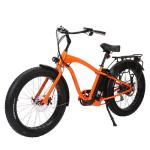 Chopper Hub Motor 1000W Fat Tire Electric Beach Cruiser Bike with Lithium
