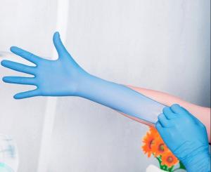 Quality 4 Mil Disposable Examination Nitrile Gloves Powder Free For Laboratory wholesale