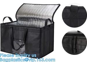 Quality Portable Lunch Oversized Outdoor Cooler Bag, Extra Large Heavy Duty Custom Reusable Tote Food Delivery Bag wholesale