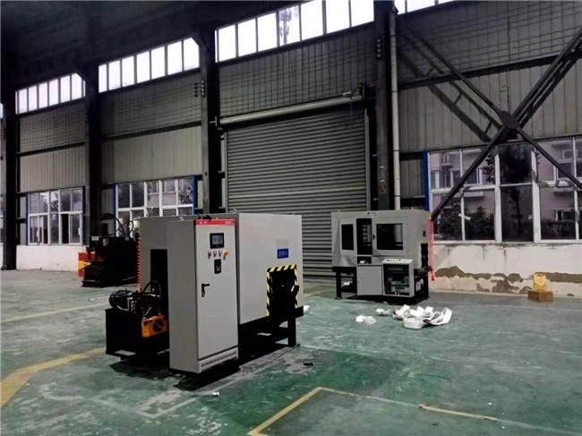 Auten automatic angle Root Milling Machine Model GQC250-2Q in steel tower industry