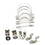 Stainless Steel Plumbing Pipe Saddle Clip Bracket With Polish Finish