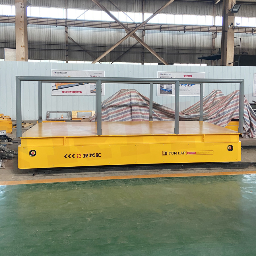 Heavy Load 10 Tons Steel Plate Remote Control Electric Transfer Cart