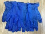 Blue Color Disposable Food Contact Gloves / Restaurant Disposable Food Safe