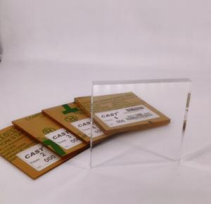 Quality High Gloss 6ft X 10ft Glass Look Cast Acrylic Sheets For Furniture Manufacturing wholesale
