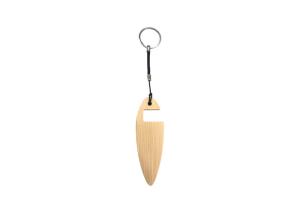 Quality Bamboo Metal Key Holder Phone Holder Nature Bamboo Color Wooden Metal Keyring wholesale
