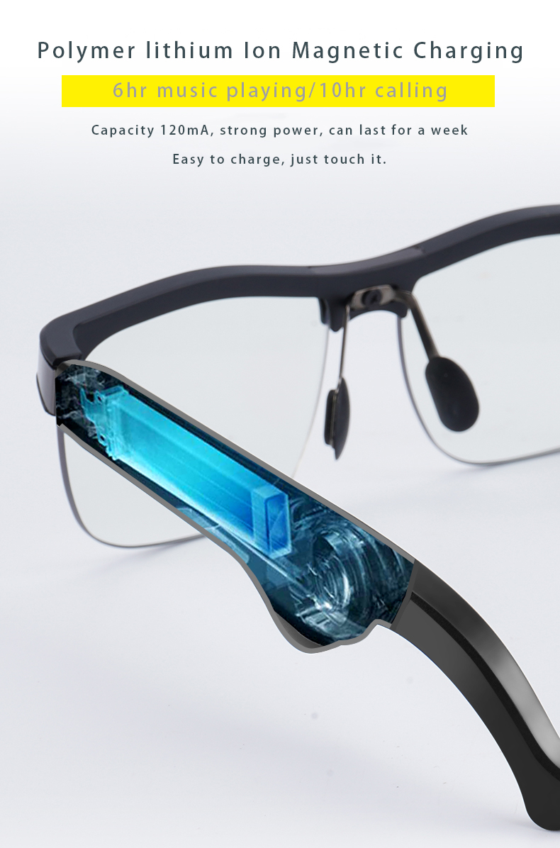 2021Wireless Smart Music Glasses for Connecting IOS Android Phone Play Music And Reply Calling
